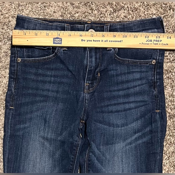 Express Jeans Women’s Barely Boot Mid Rise Denim Blue Jeans! Size 0S. - Picture 8 of 10